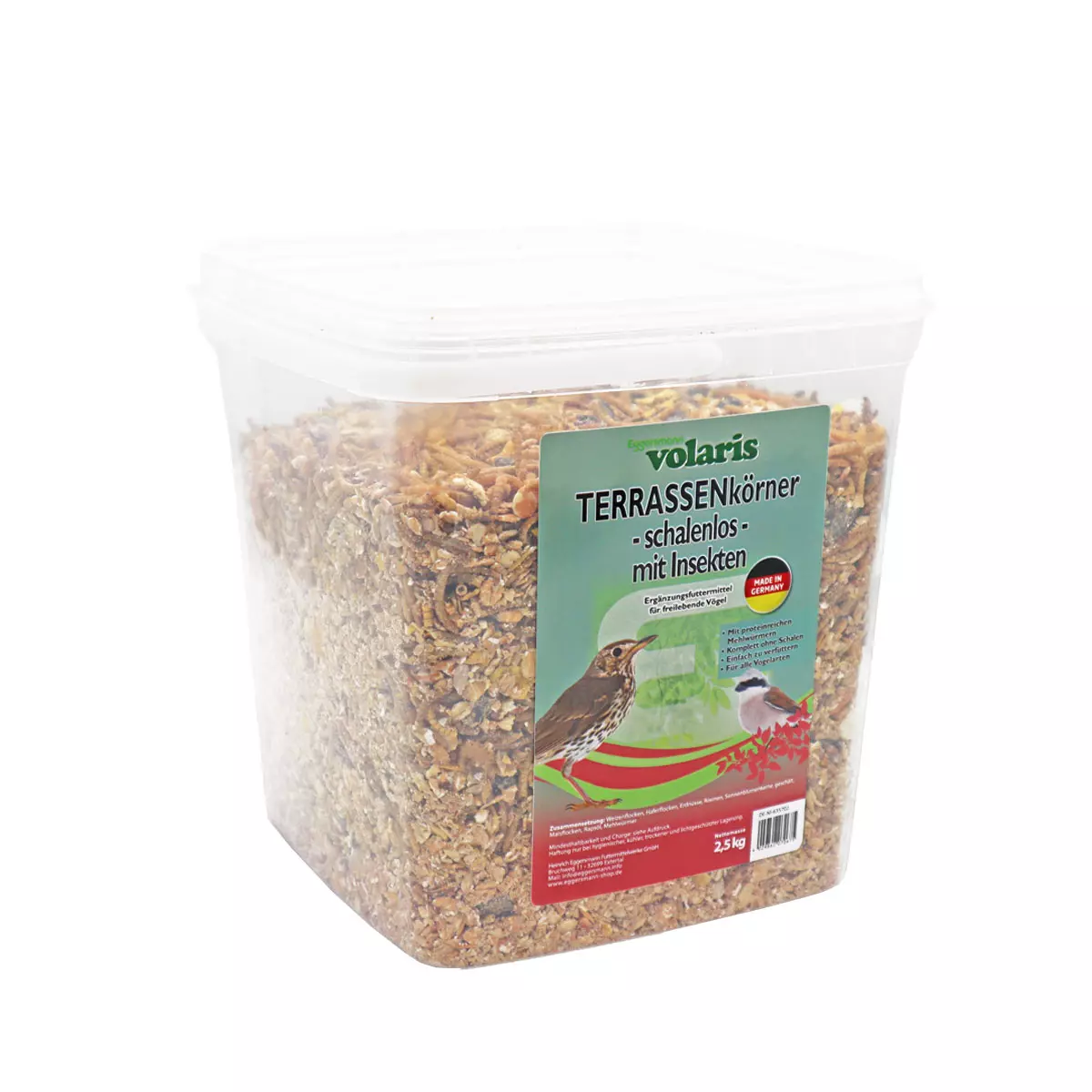 volaris - Terrassenkörner schalenlos mit Insekten 2.5 kg