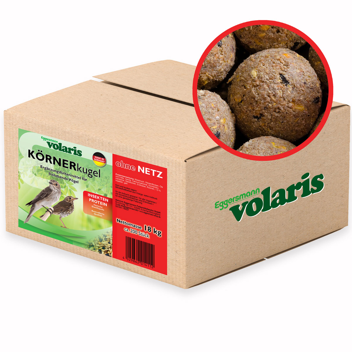 volaris - GRAINball Insects Protein w/o net 200 Pcs.