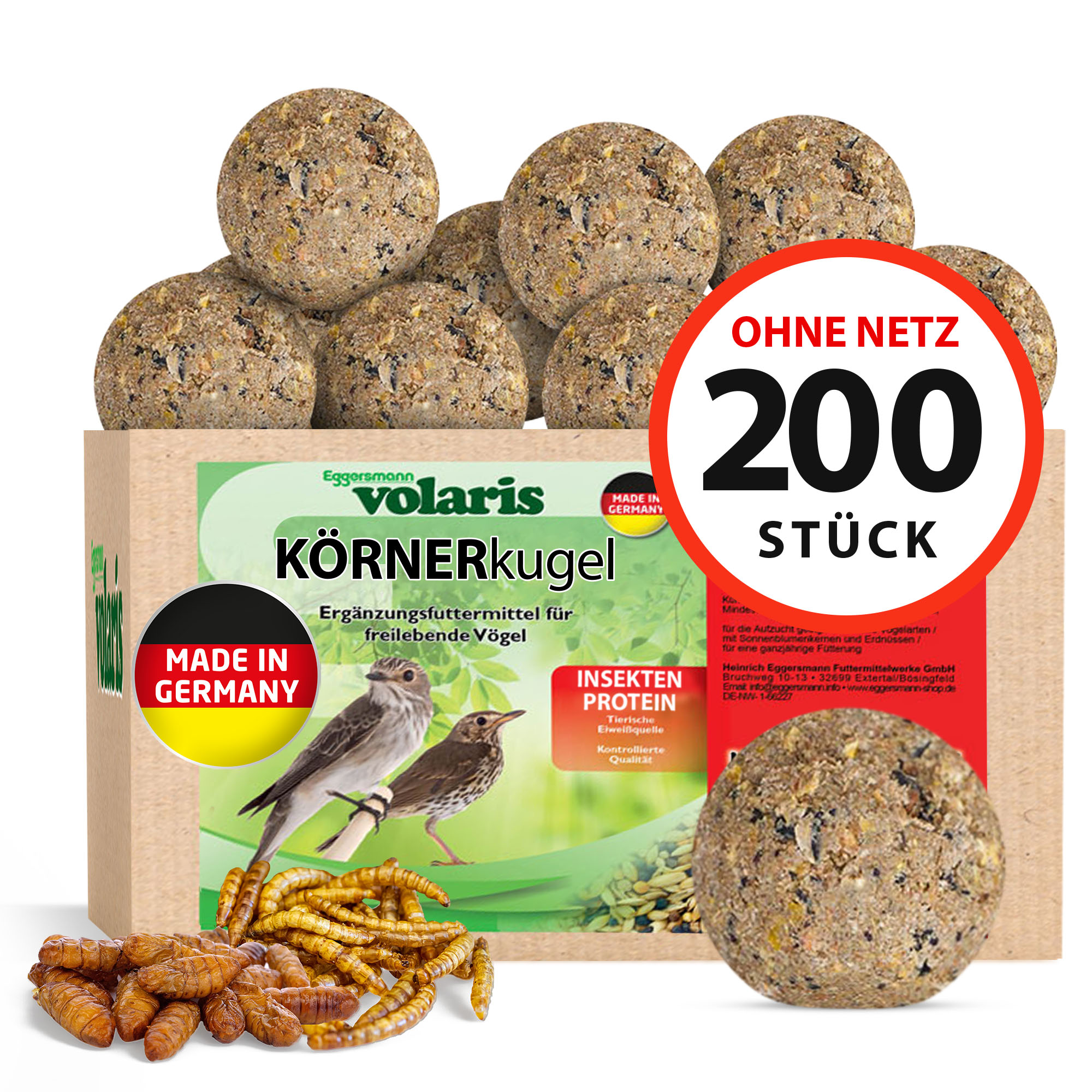 volaris - GRAINball Insects Protein w/o net 200 Pcs.