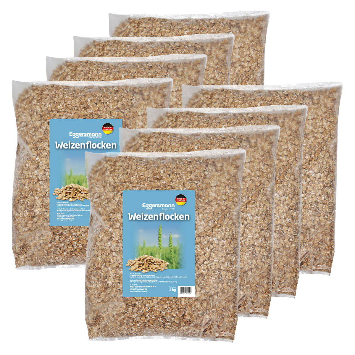 Eggersmann - Weizenflocken 8 x 2 kg