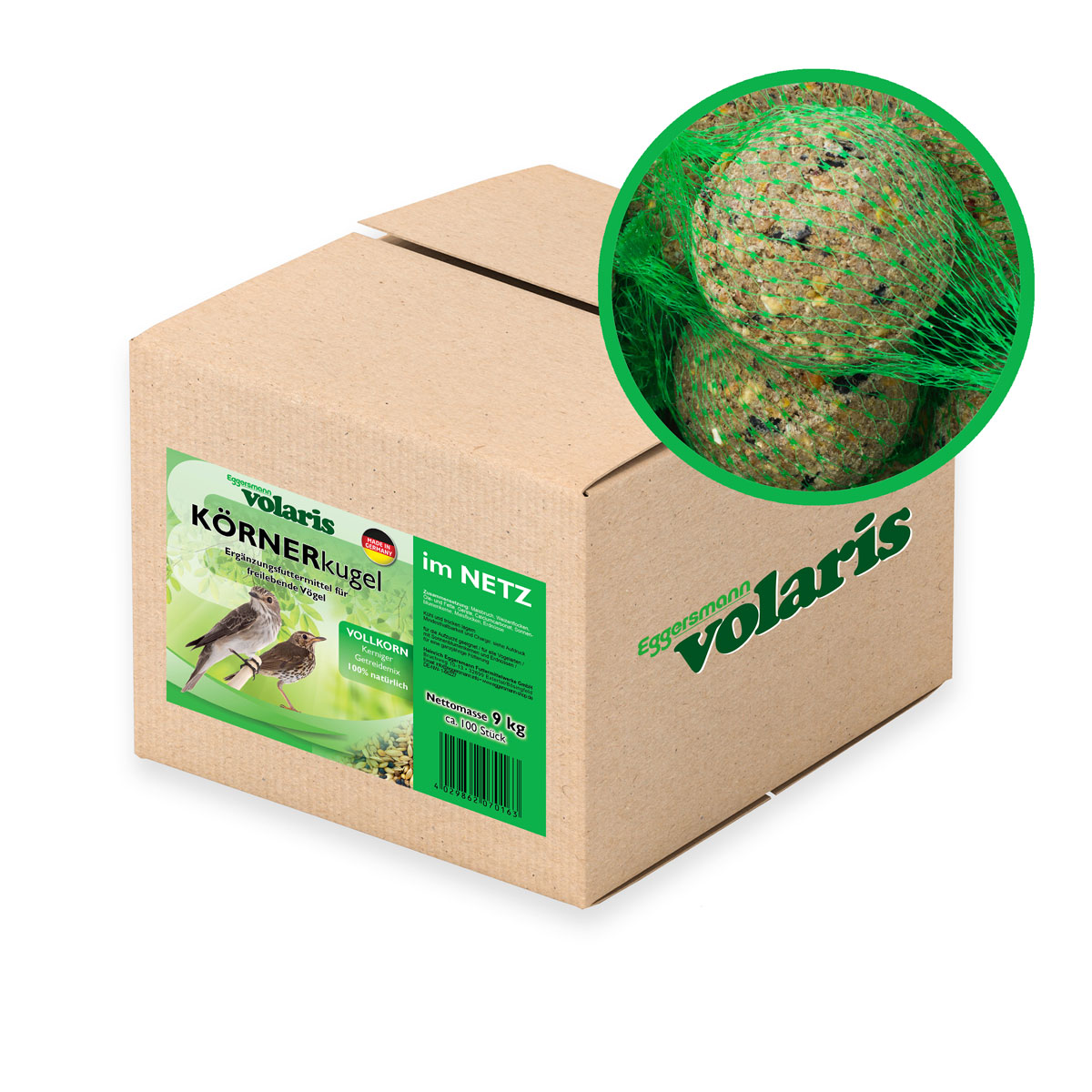 volaris - GRAINball Whole Grain green net 100Pcs.